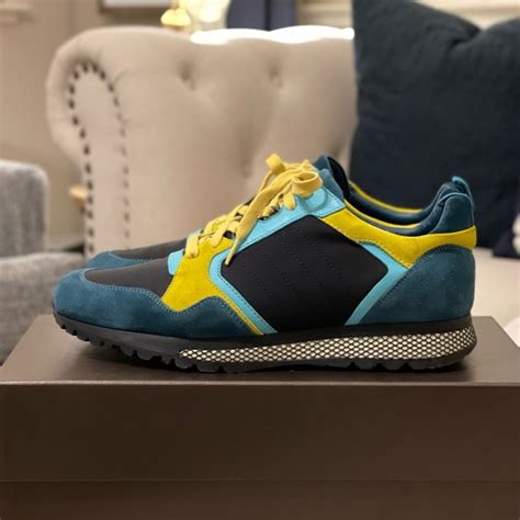 gucci icaro|Gucci Suede Icaro Turquoise/Yellow/Teal/Black Sneakers.